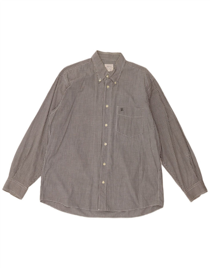 Chemise Homme Rifle XL Noir Carreaux Coton