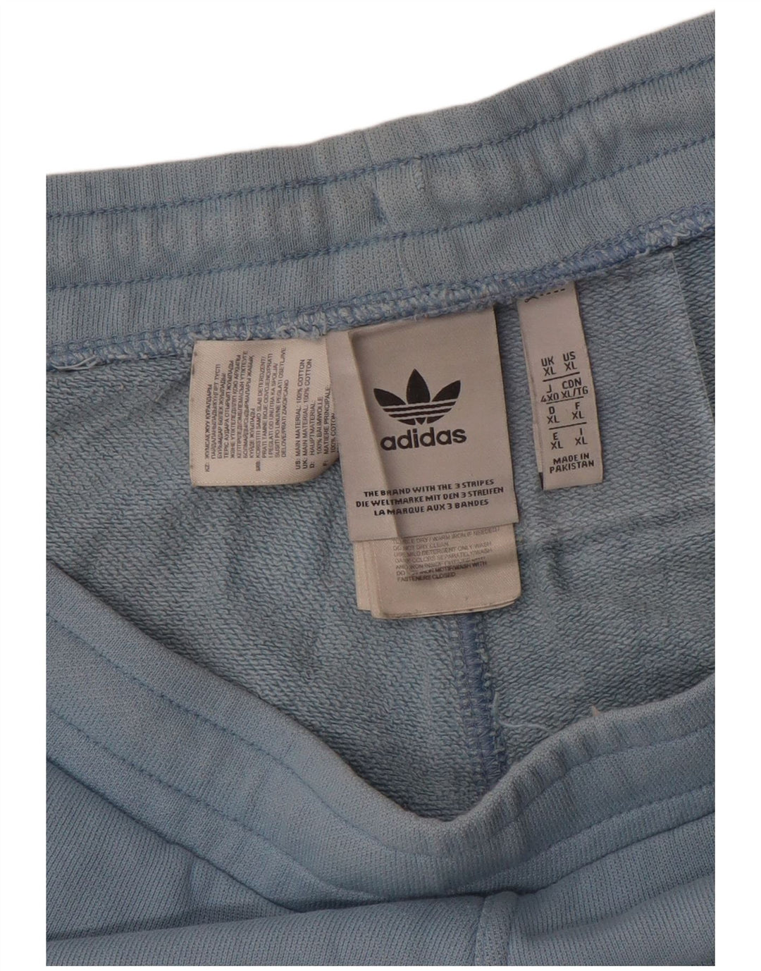 ADIDAS Short de Sport Homme XL Bleu Coton