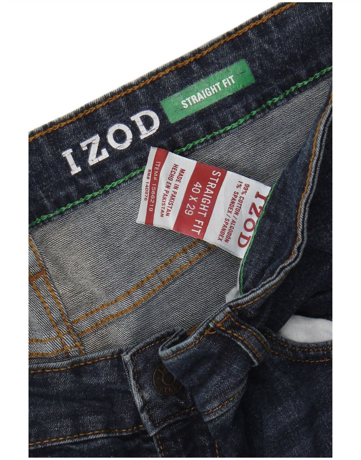 IZOD Jean droit homme W40 L29 bleu coton