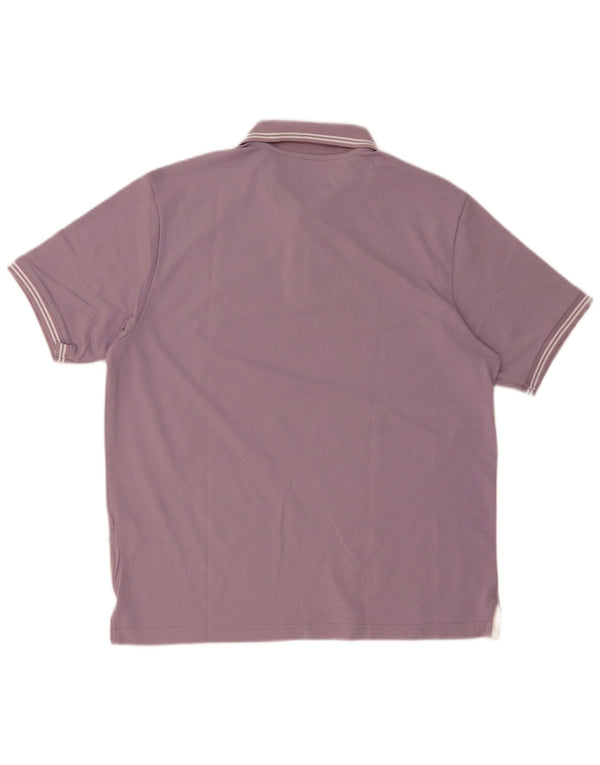 Champion Polo Easy Fit Homme Violet Moyen Rayé Coton