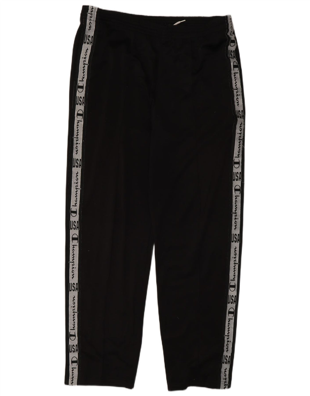 Champion Pantalon de Survêtement Graphique Homme Large Noir Colorblock Polyester