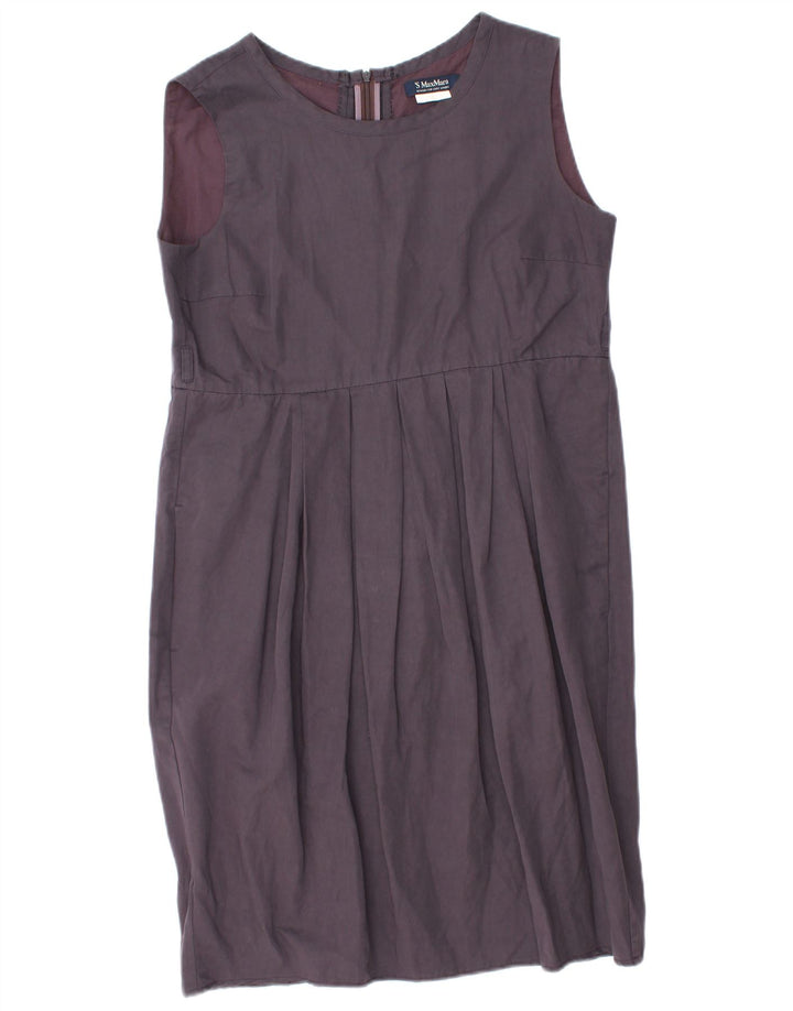 Max Mara Robe fourreau sans manches pour femme UK 12 Violet moyen