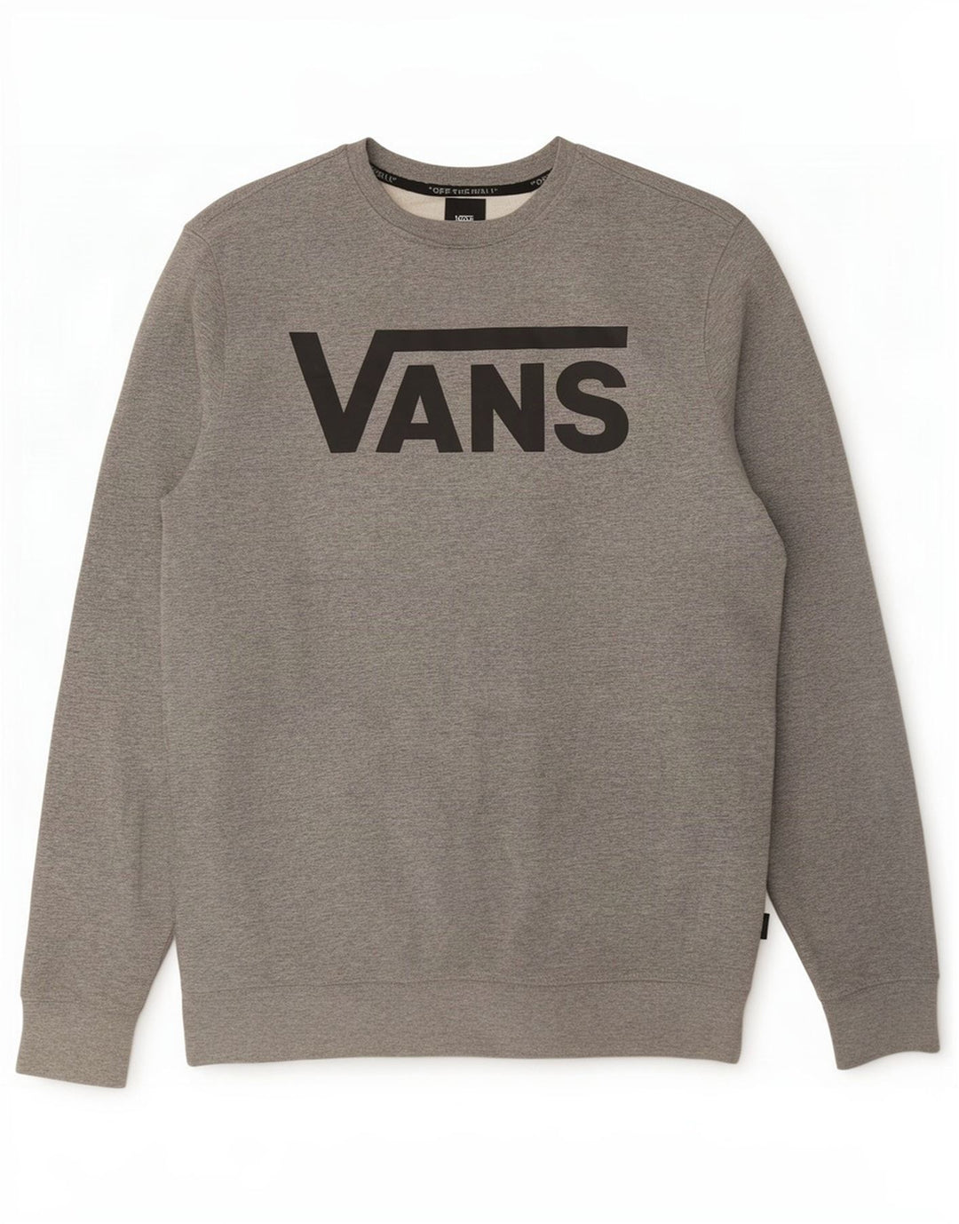 Vans Sweat-Shirt Graphique Homme Gris Moyen Coton