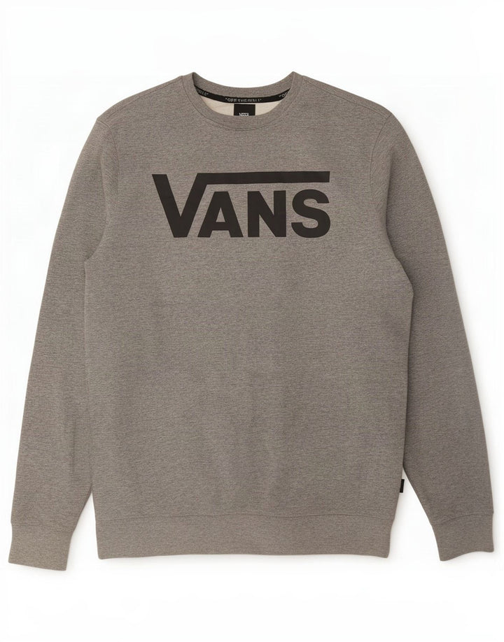 Vans Sweat-Shirt Graphique Homme Gris Moyen Coton