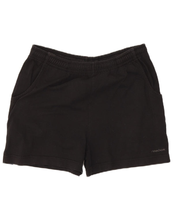Reebok Short de sport pour femme UK 44 Large Noir Coton