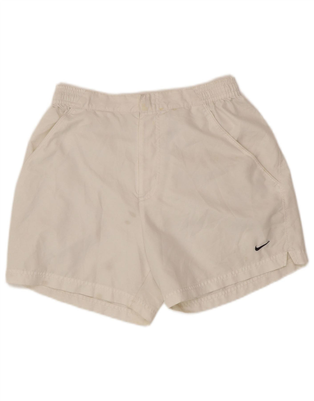 NIKE Short Chino Homme Petit W28 Blanc Polyester