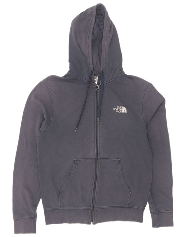The North Face Pull à capuche zippé pour homme Petit coton bleu marine