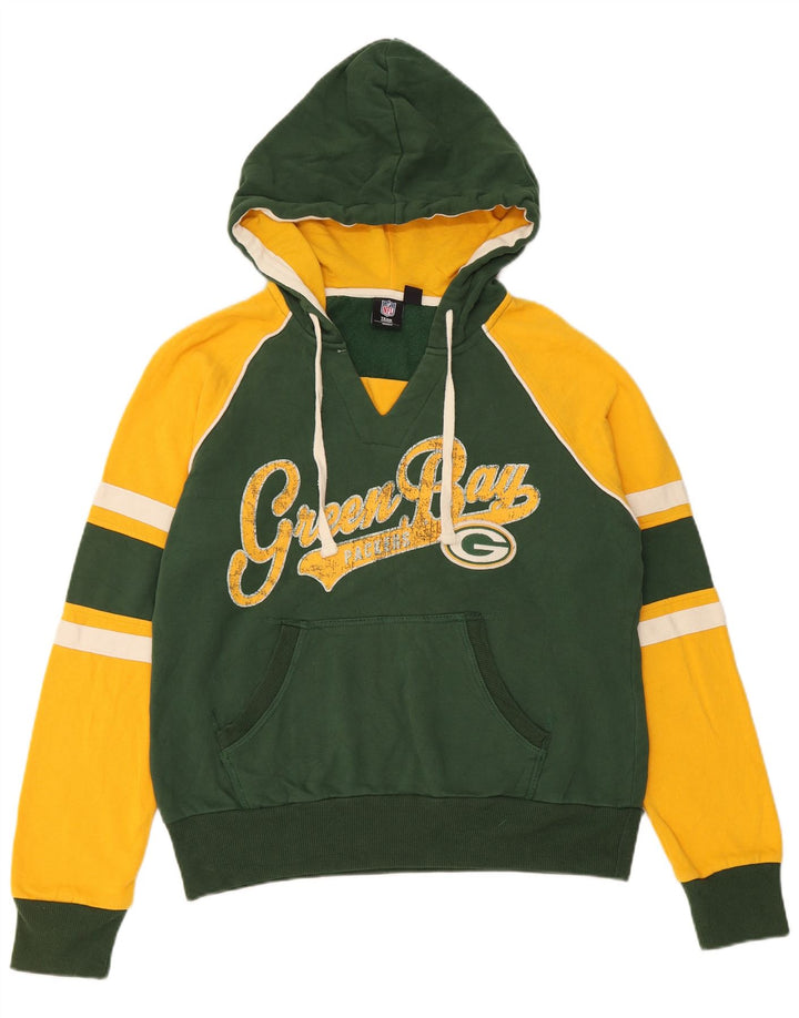 NFL Green Bay Packers Sweat à capuche pour femme UK 16 Grand colorblock vert