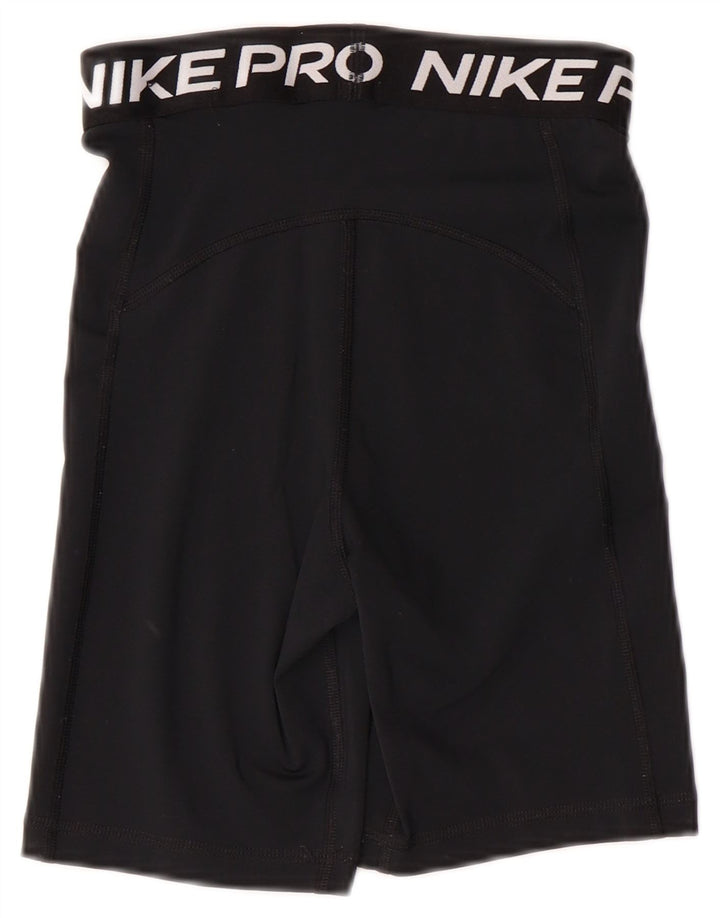 NIKE Short de sport Dri Fit Graphic pour femme UK 4 XS Noir Polyester