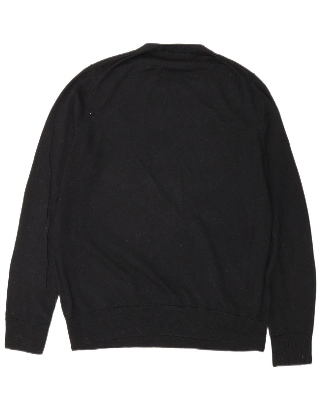 Marks & Spencer Pull à col rond pour femme UK 12 Laine noire moyenne