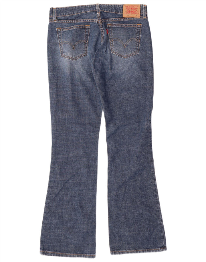 LEVI'S Jean bootcut super bas 518 pour femme US 9 Medium W31 L32 Bleu Coton