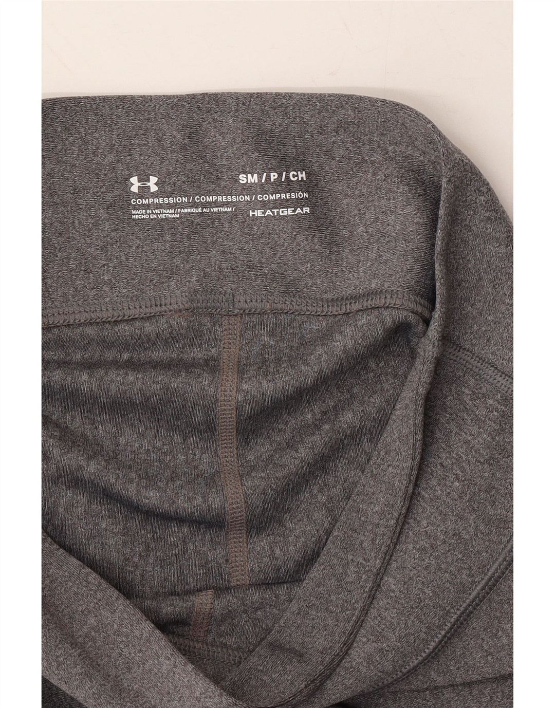UNDER ARMOUR Womens Heat Gear Leggings UK 8 Small  Grey Vintage Under Armour and Second-Hand Under Armour from Messina Hembry 
