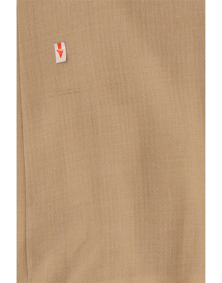 Perte by Krizia Veste blazer à 1 bouton pour femme UK 16 Large Beige Viscose