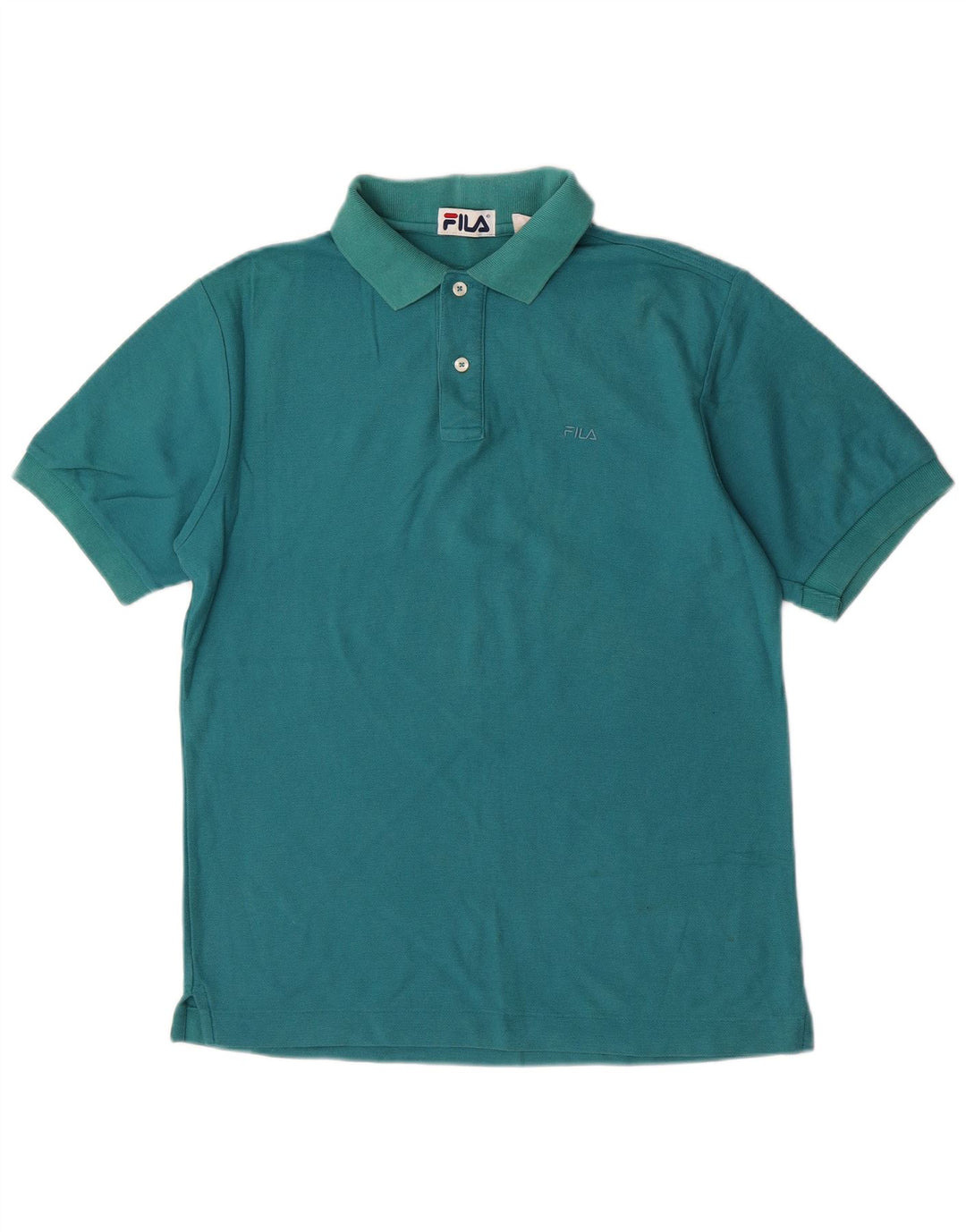 Fila Polo Homme IT 46 Petit Turquoise Coton