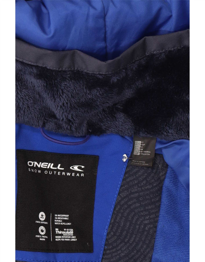 O'Neill Veste coupe-vent à capuche pour femme UK 10 Small Bleu marine à pois