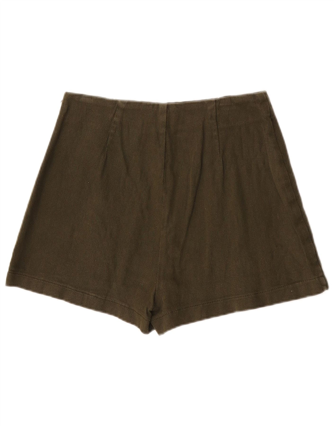 Zara Femme Hot Pants XS W24 Kaki Coton