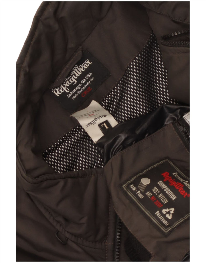 Refrigiwear Veste Bomber Liner Homme UK 40 Large Marron Nylon