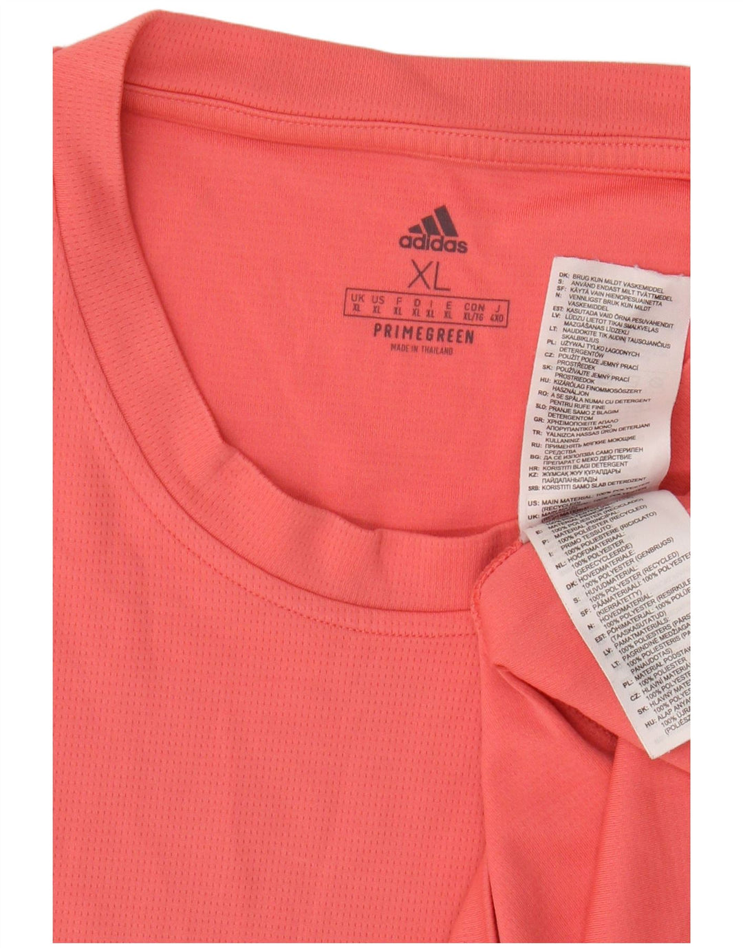 ADIDAS Mens Graphic T-Shirt Top XL Red Polyester