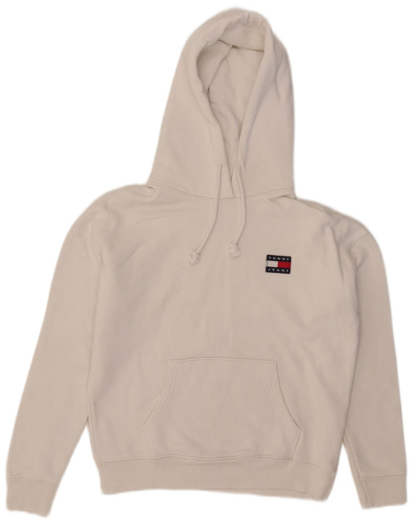 Tommy Hilfiger Pull à capuche surdimensionné pour femme UK 6 XS Coton blanc