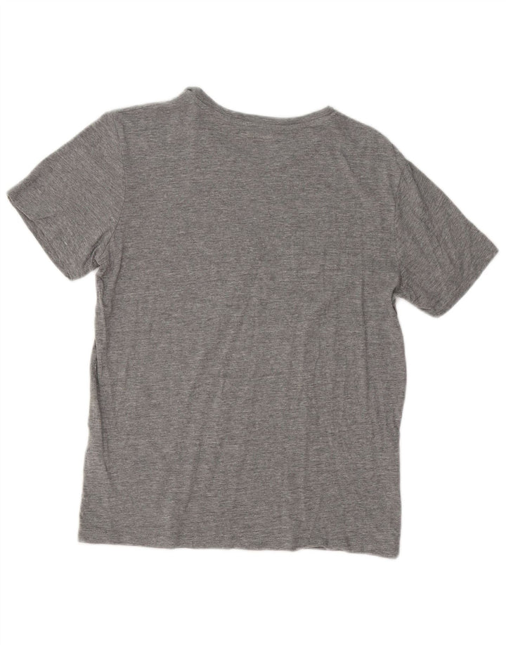 Jack & Jones T-Shirt Graphique Homme Gris Moyen Moucheté Coton