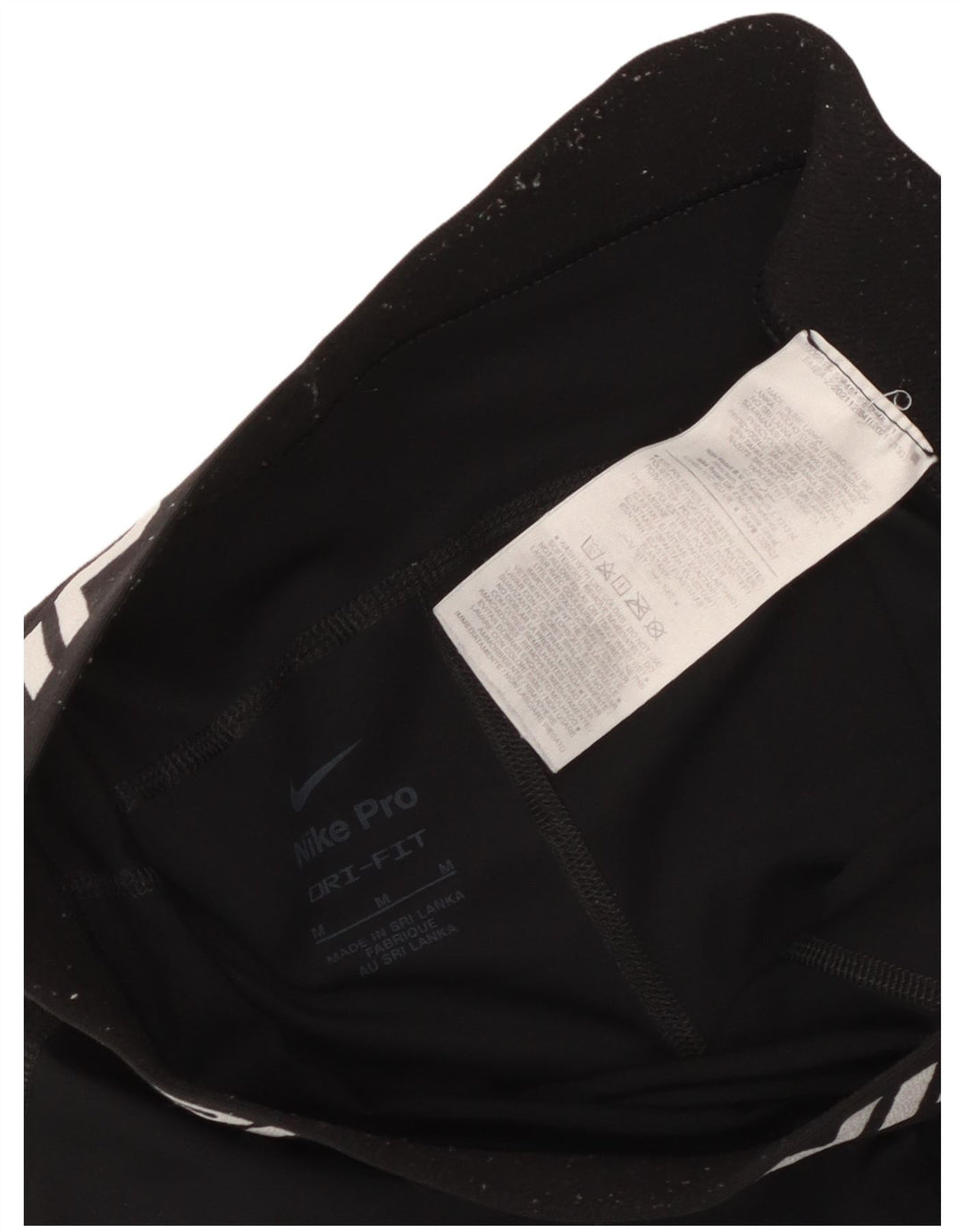 Nike Short de sport Dri Fit Graphic pour femme UK 12 Noir moyen Polyester