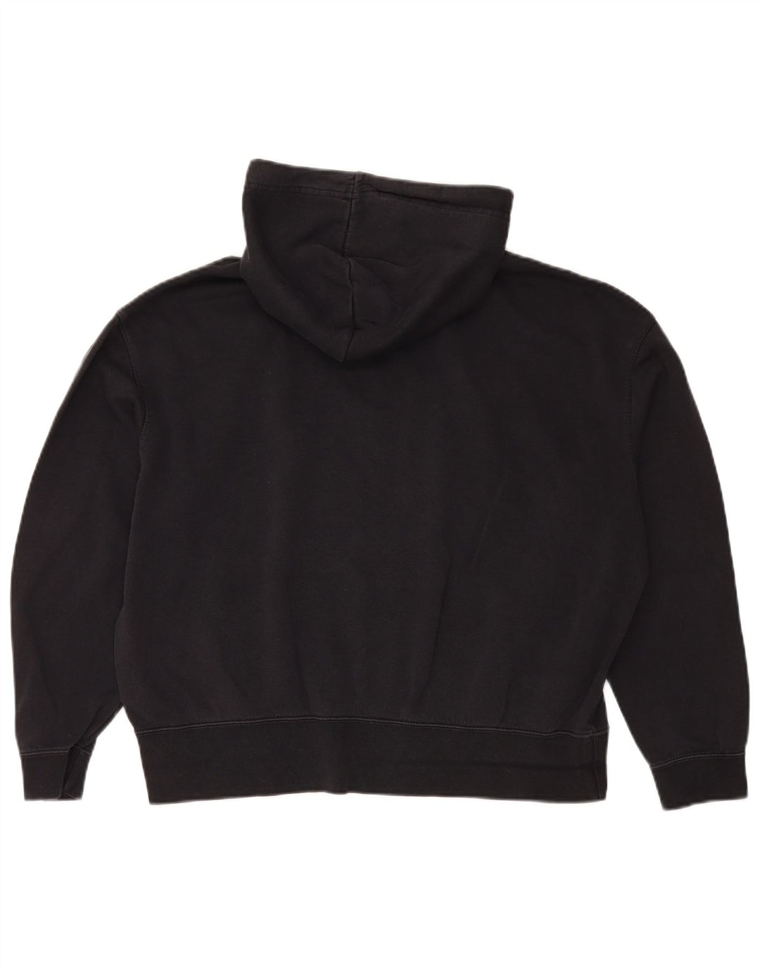 Nike Pull à capuche surdimensionné pour femme UK 14 en coton noir moyen