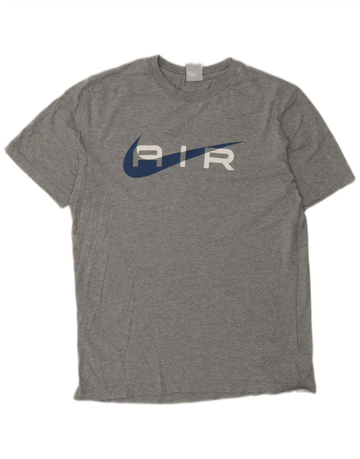 Nike T-Shirt Graphique Homme Gris Moyen Coton