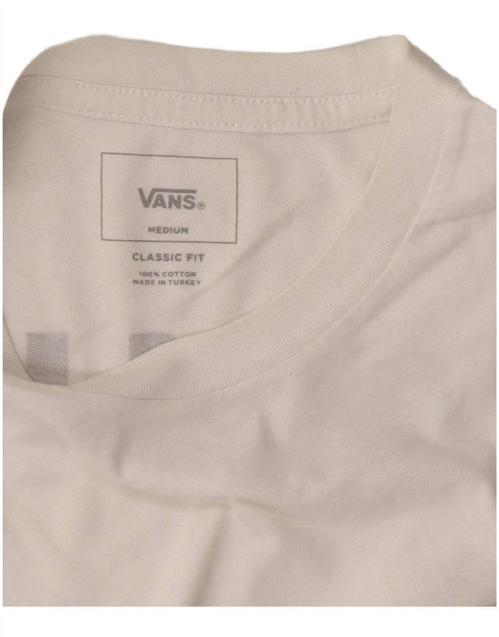 VANS T-shirt graphique coupe classique pour homme en coton blanc moyen