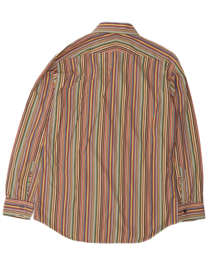 PAUL SMITH Chemise Homme Taille 16 1/2 42 Grand Coton Rayé Multicolore