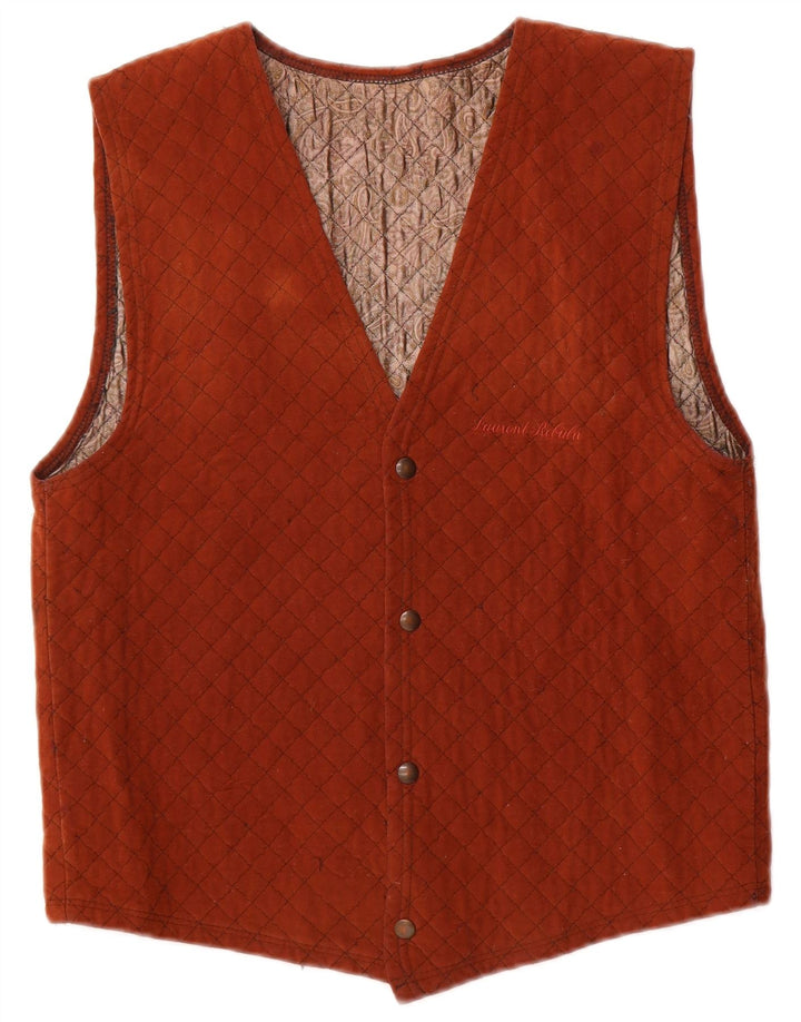 gilet homme vintage petit marron