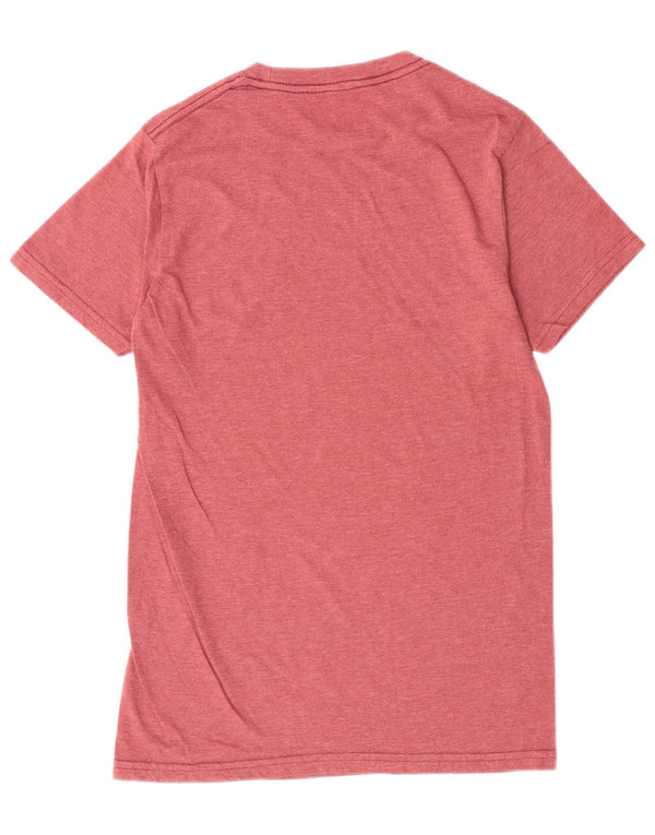 Billabong Boys Graphic T-Shirt Top 10-11 ans Petit Coton Bordeaux