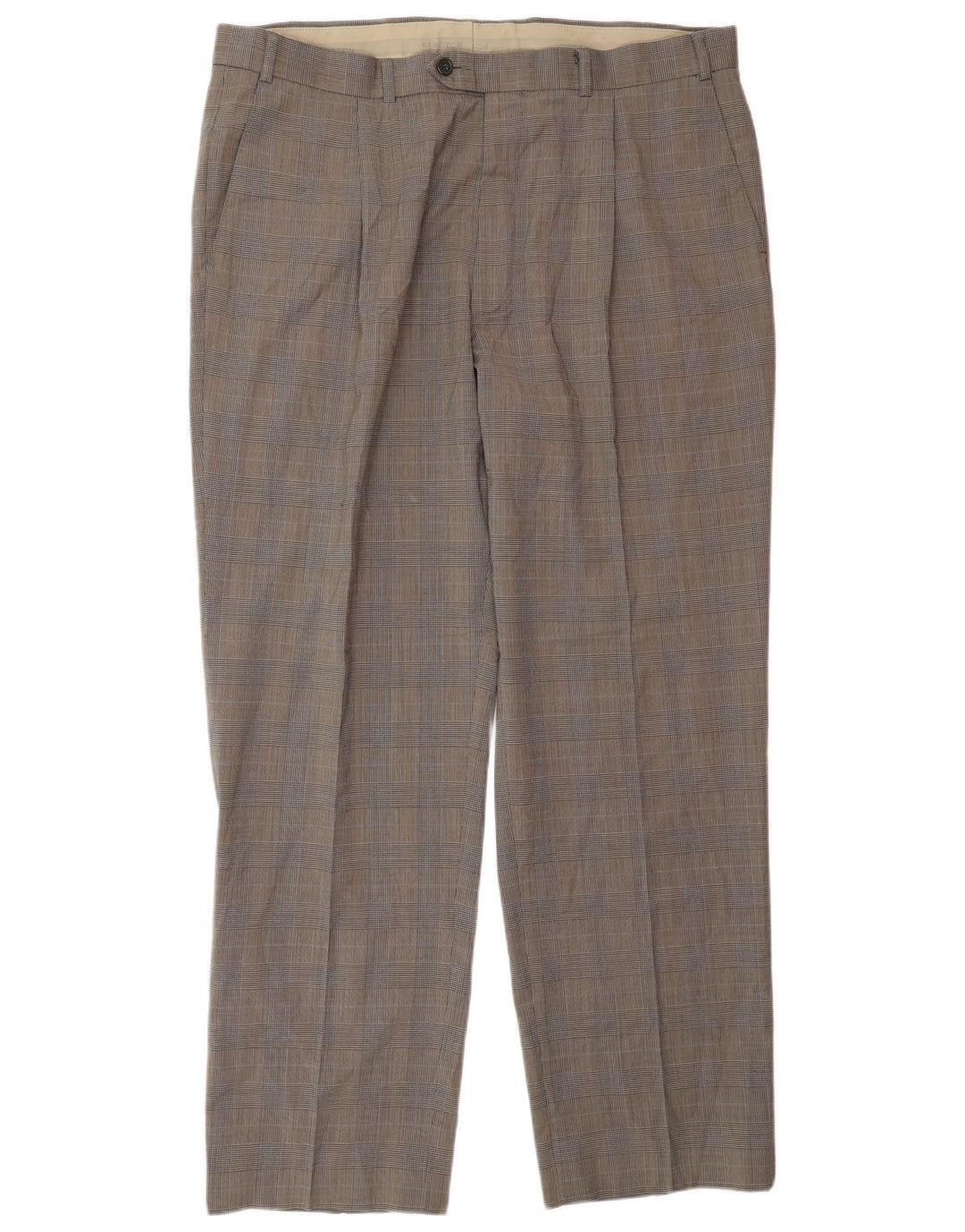 Marks & Spencer Pantalon de costume coupe ajustée pour homme W38 L31 pied-de-poule noir