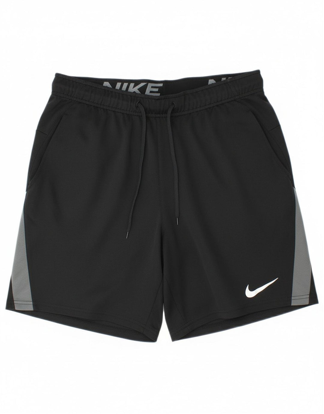 Nike Short de sport Dri Fit pour homme en polyester color block noir moyen