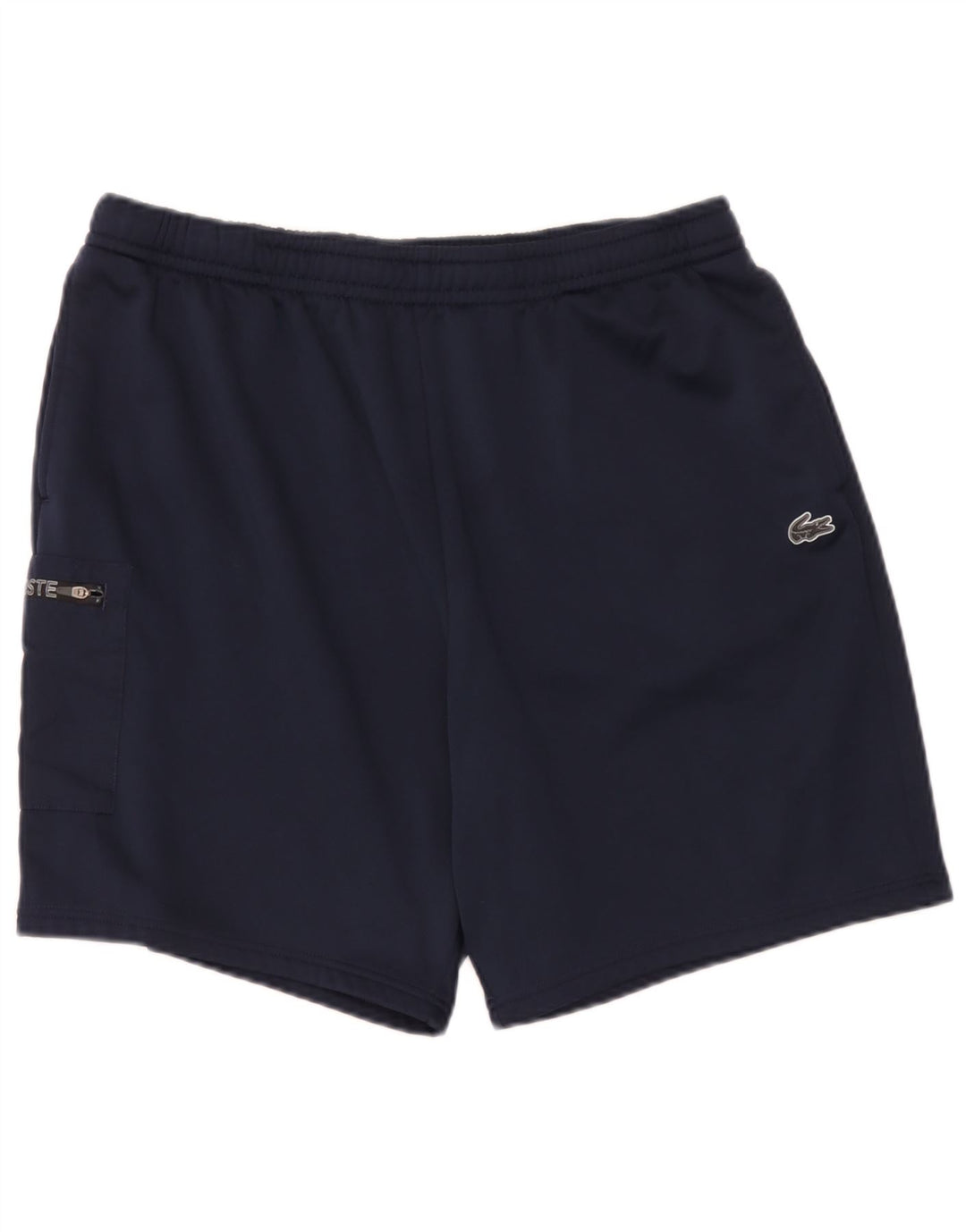 Lacoste Short de sport cargo coupe régulière pour homme taille 7 2XL bleu marine polyester