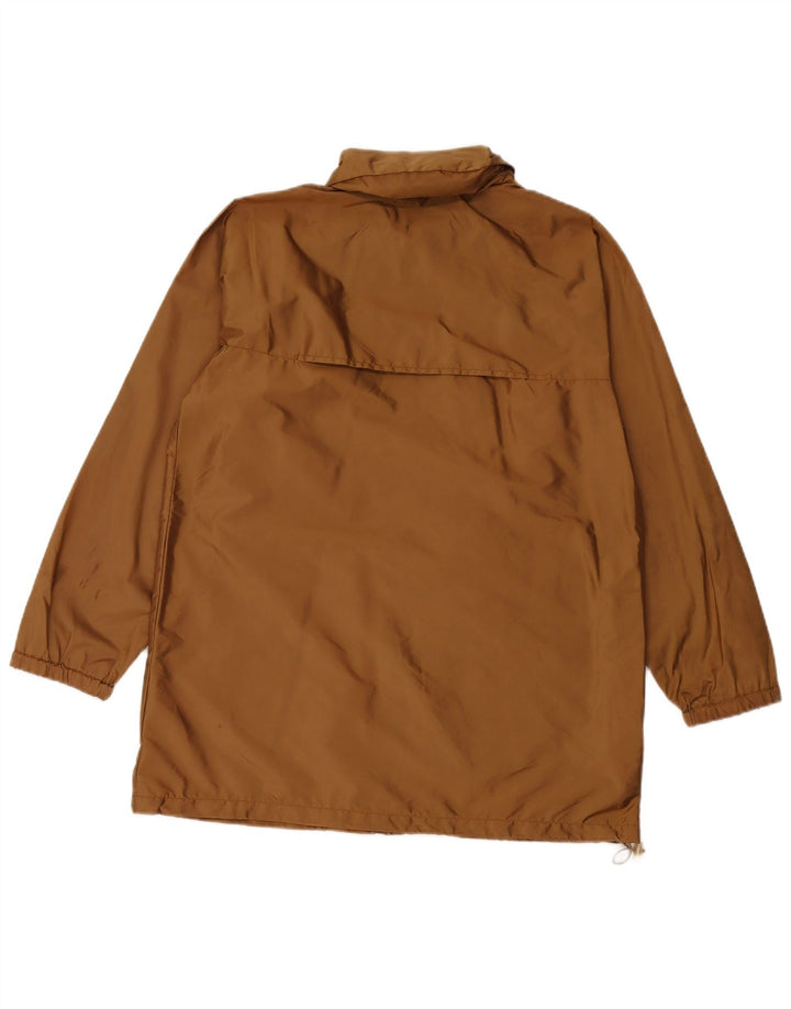 MAX MARA Veste de pluie surdimensionnée à capuche pour femme UK 8 Small Marron
