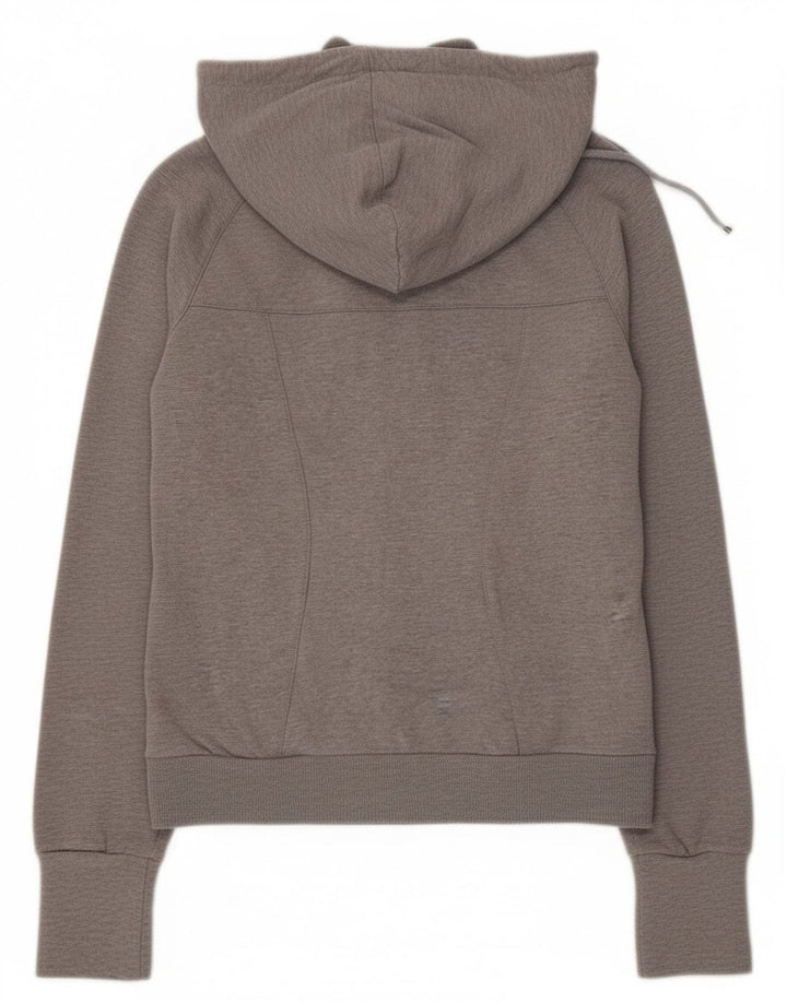 Puma Pull à capuche zippé pour femme UK 12 Gris moyen Colourblock