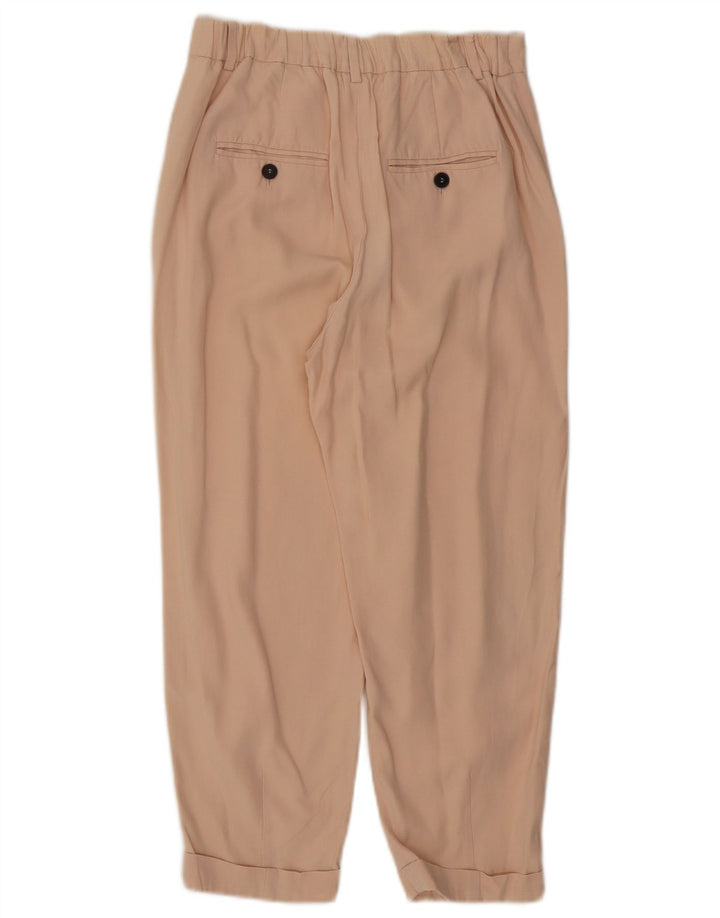 Zara Femme Pantalon Capri Pegged Petit W26 L22 Beige
