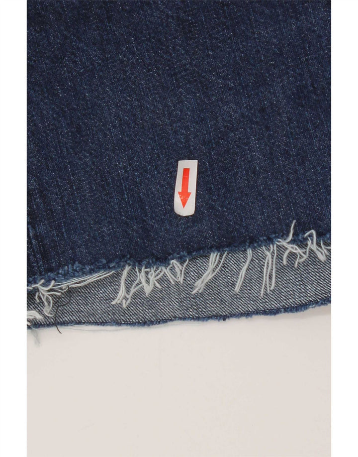 Levi's Short 501 Distressed Denim W28 Femme Bleu Marine Moyen Coton