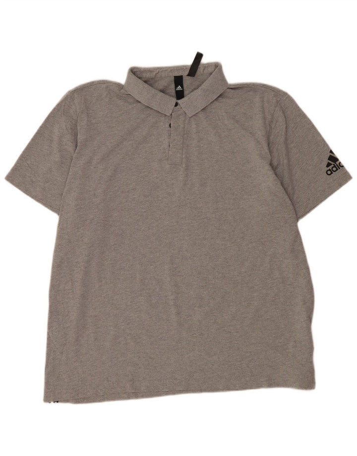 Adidas Polo Homme 2XL Gris Coton