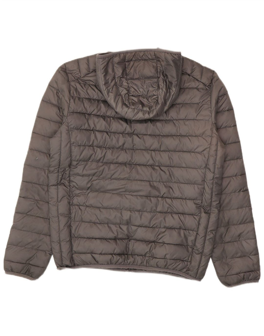 Ellesse Veste matelassée à capuche pour homme UK 40 Large Gris Polyester