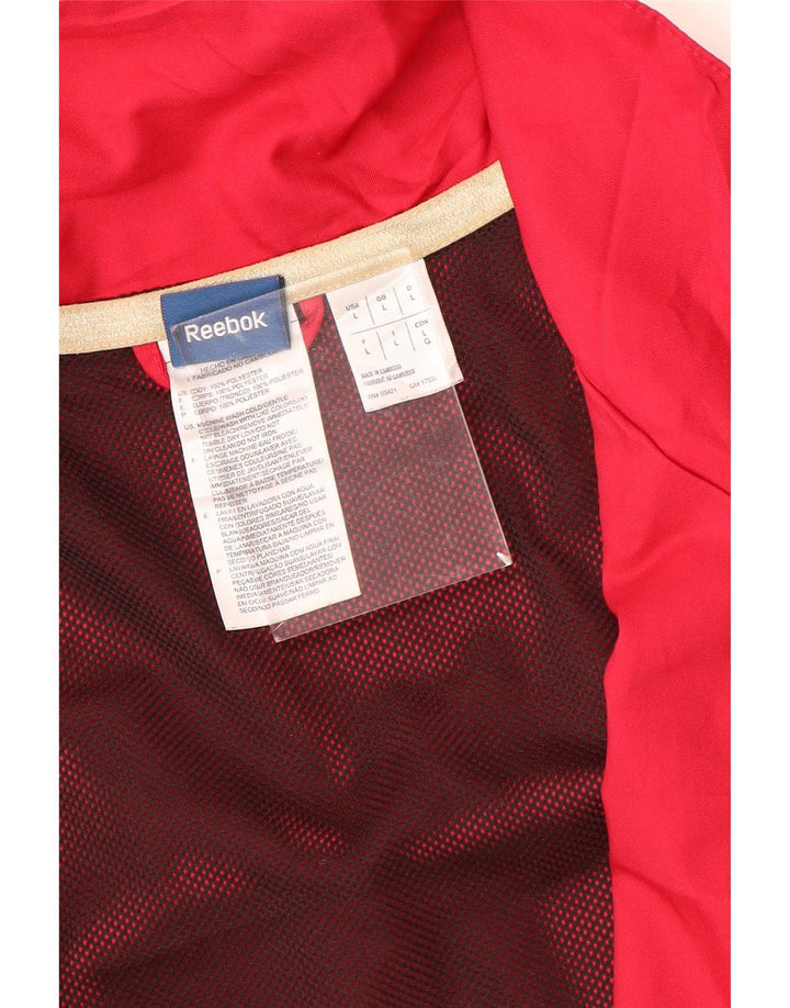 Reebok Veste de survêtement pour femme UK 16 Large Rose Colourblock Polyester