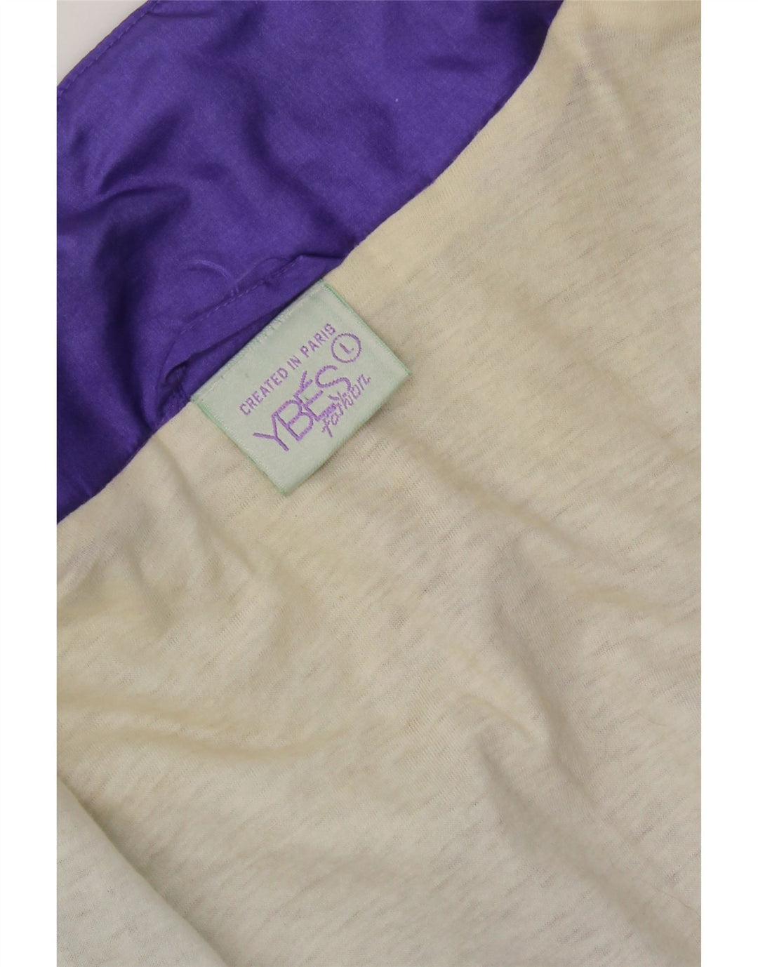 vintage Mens Survêtement Top Veste Grand Violet Colourblock Nylon