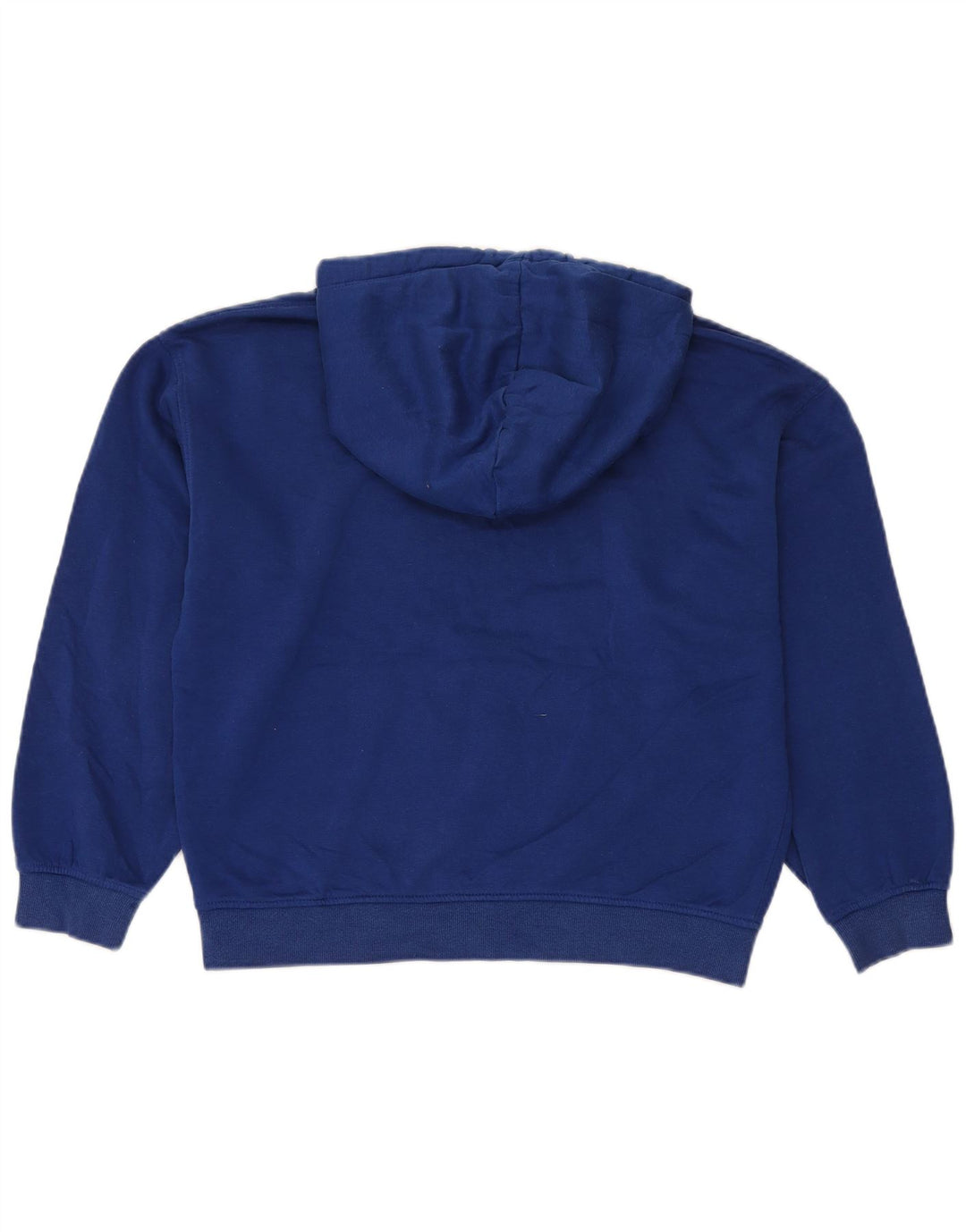 Zara Pull à capuche surdimensionné pour femme UK 14 Bleu moyen Coton