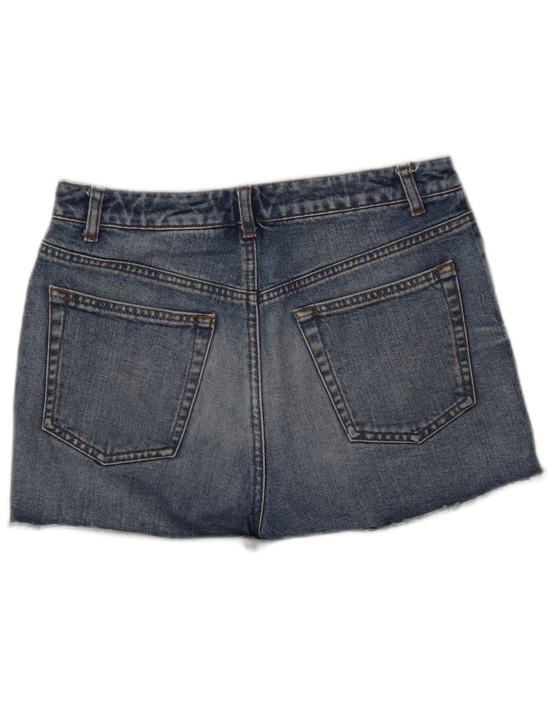TOPSHOP Short en jean pour femme UK 12 Medium W30 Bleu Coton