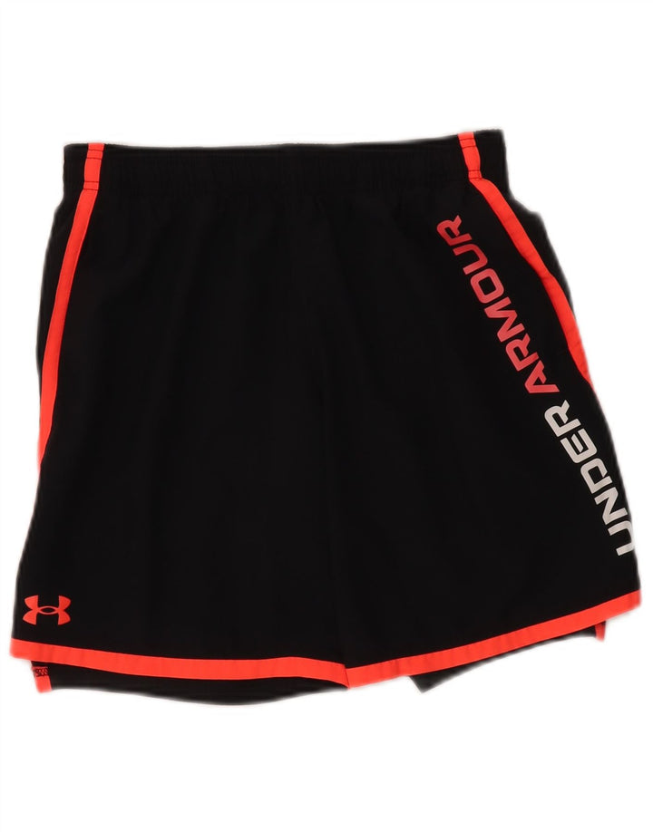 Under Armour Short de Sport Graphique Garçon 11-12 Ans Grand Noir Polyester