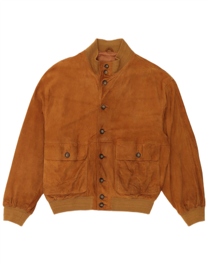 Gara Veste Bomber En Daim Homme IT 50 Large Marron