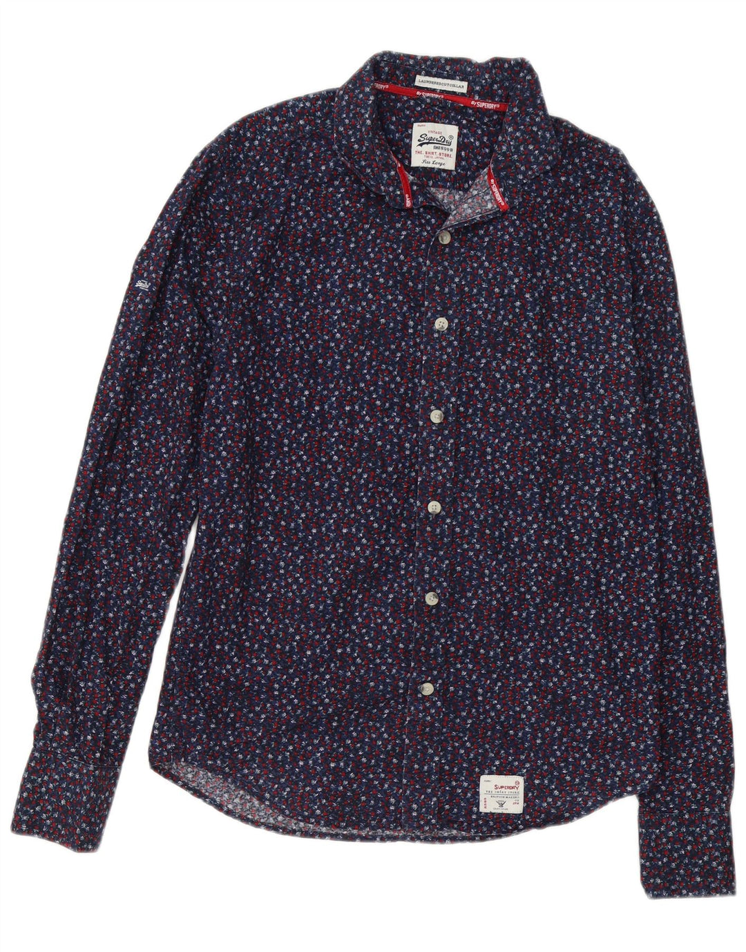 SUPERDRY Chemise Homme Large Bleu Marine Floral
