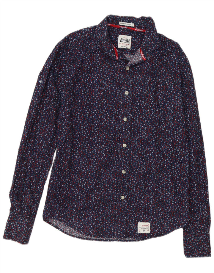 SUPERDRY Chemise Homme Large Bleu Marine Floral