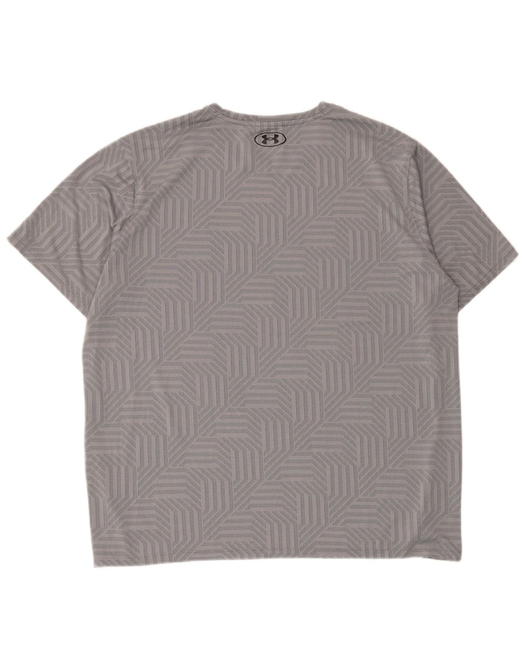 Under Armour T-Shirt Top XL Homme Gris Géométrique