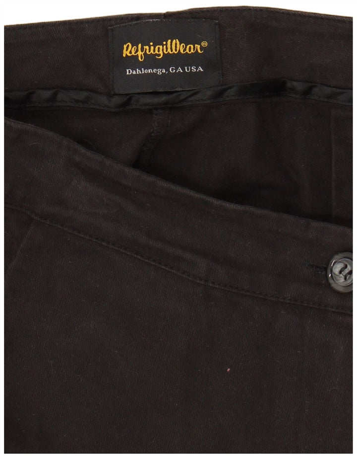 REFRIGIWEAR Pantalon court droit pour femme Petit W28 L25 Coton noir